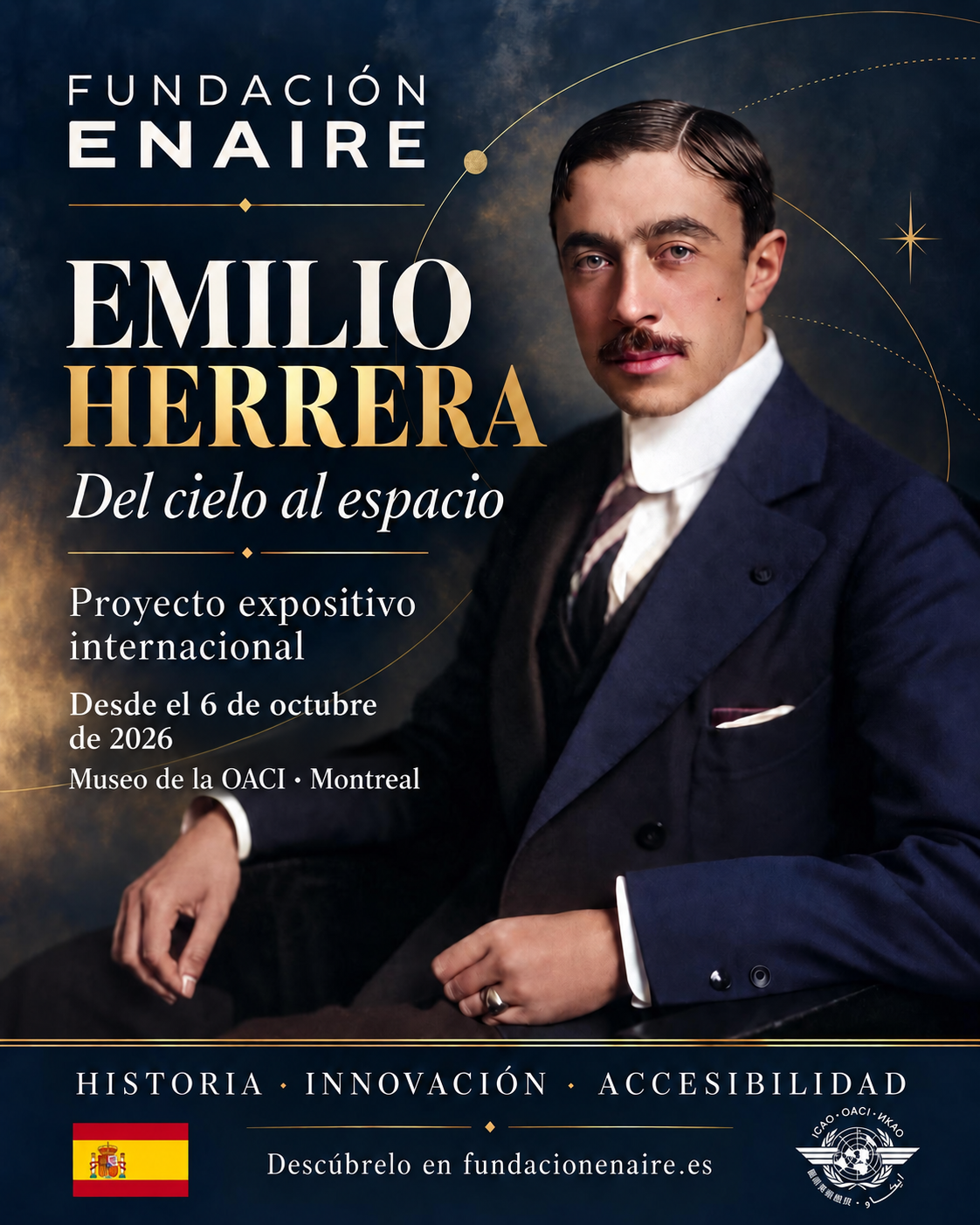 Exposición del cielo al espacio. Emilio Herrera